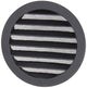 Renson 1057995 - hoja redonda incorporada núm. con malla 434r dia 150 ral 9005 negro | 10 piezas
