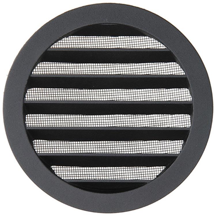 Renson 1057995 - hoja redonda incorporada núm. con malla 434r dia 150 ral 9005 negro | 10 piezas