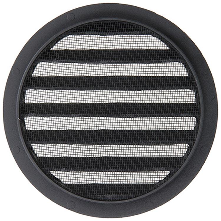Renson 1057995 - hoja redonda incorporada núm. con malla 434r dia 150 ral 9005 negro | 10 piezas