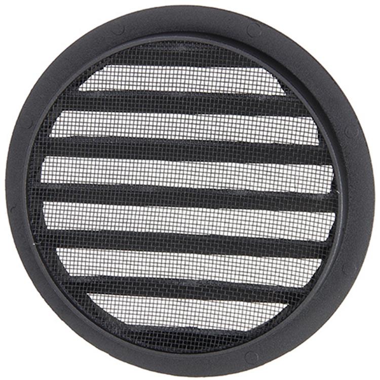 Renson 1057995 - hoja redonda incorporada núm. con malla 434r dia 150 ral 9005 negro | 10 piezas