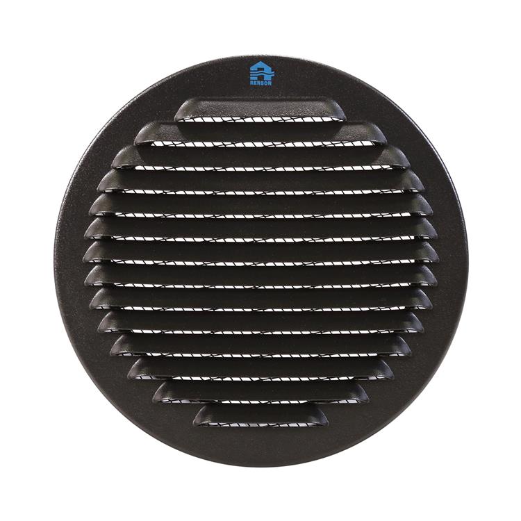 Renson 1057997 - hoja redonda incorporada núm. con malla 435r dia 150 ral 9005 negro | 5 piezas