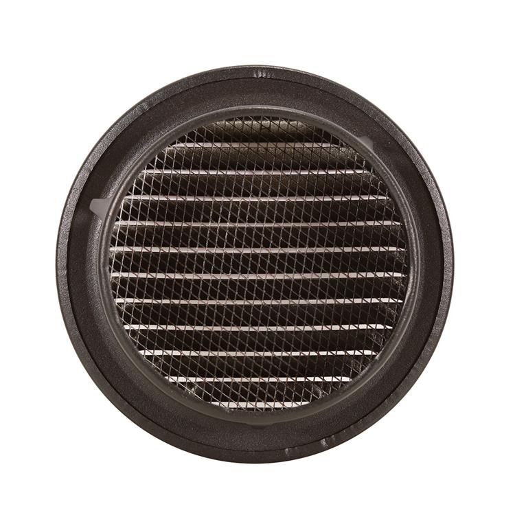 Renson 1057996 - hoja redonda incorporada núm. con malla 435r dia 115 ral 9005 negro | 5 piezas