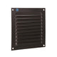 Renson 1061637 - rejilla de lamas de superficie 436 150x150 ral 9005 negro | 10 piezas