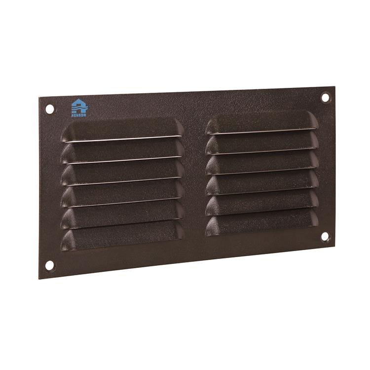 Renson 1061638 - rejilla de lamas de superficie 436 200x100 ral 9005 negro | 10 piezas