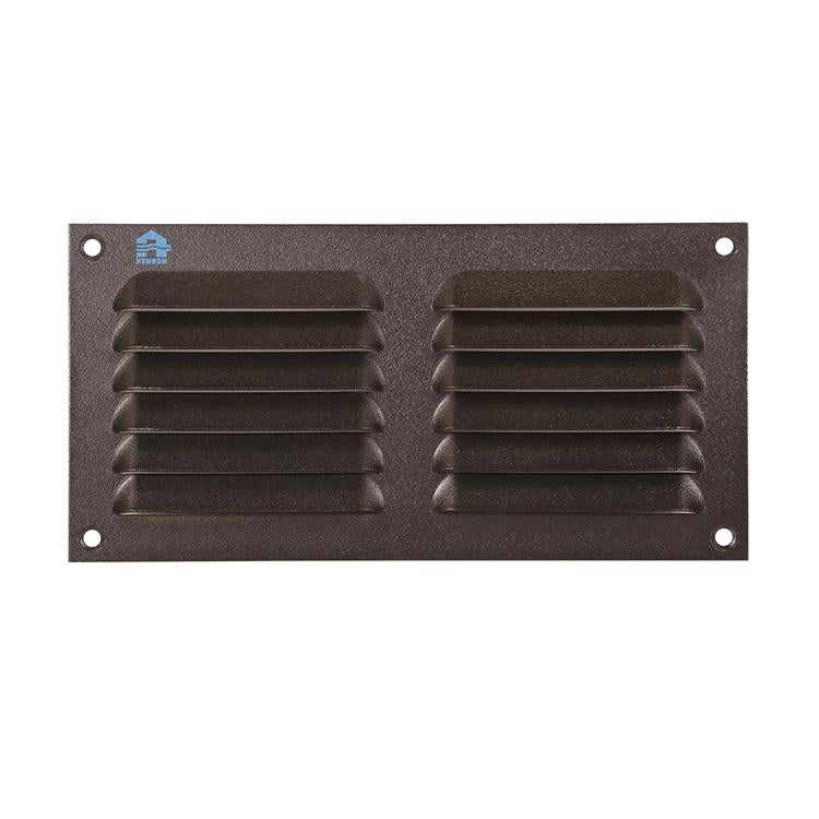 Renson 1061638 - rejilla de lamas de superficie 436 200x100 ral 9005 negro | 10 piezas