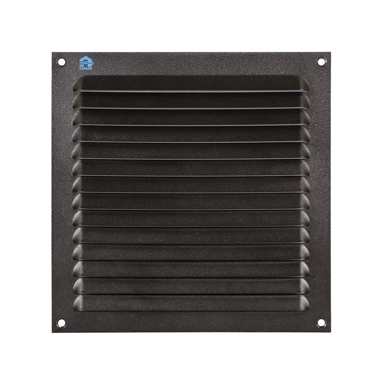 Renson 1061639 - Rejilla de lamas de superficie 436 200x200 ral 9005 negro | 10 piezas