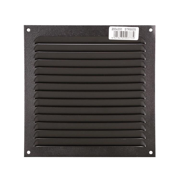 Renson 1061639 - Rejilla de lamas de superficie 436 200x200 ral 9005 negro | 10 piezas