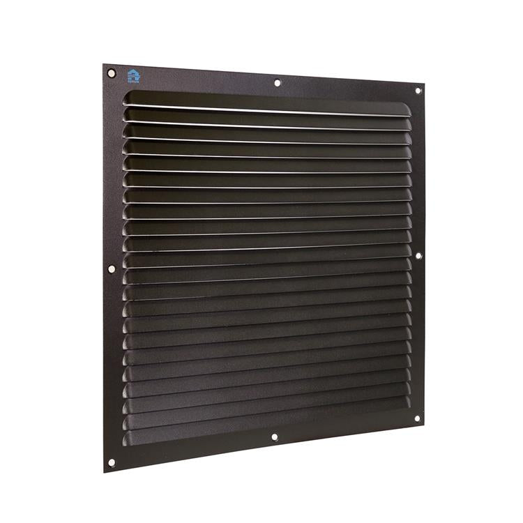 Renson 1061641 - rejilla de lamas de superficie 436 300x300 ral 9005 negro | 10 piezas