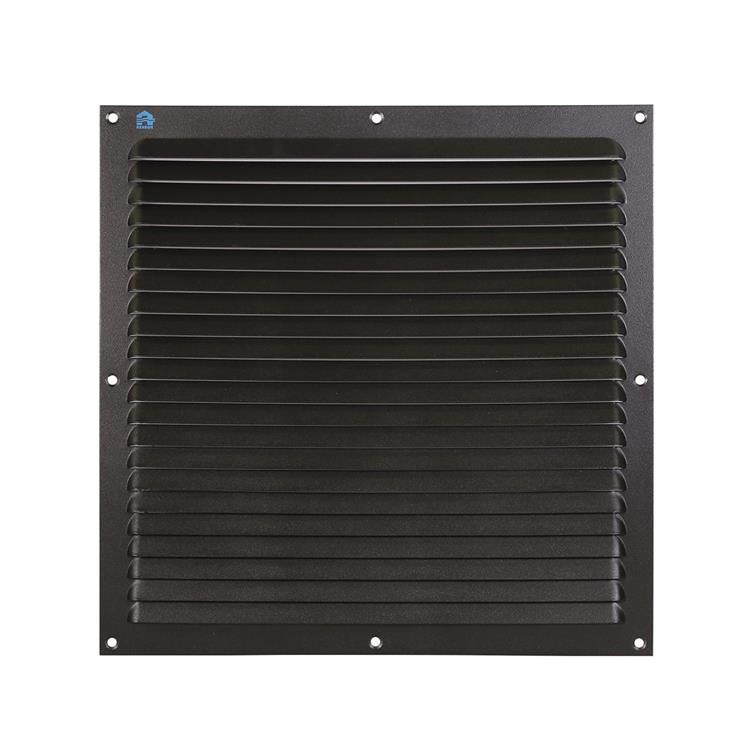 Renson 1061641 - rejilla de lamas de superficie 436 300x300 ral 9005 negro | 10 piezas