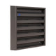 Renson 1062413 - rejilla de pared vrac de superficie alu 431 (165x165) estructura 7016 | 2 piezas