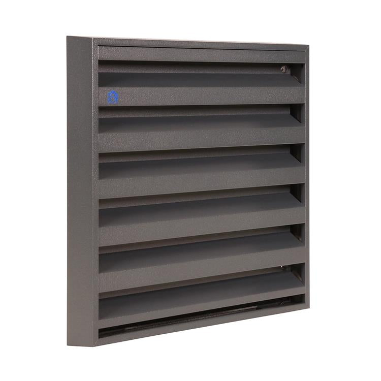 Renson 1062414 - rejilla de pared de superficie vrac alu 431 (225x225) estructura 7016 | 2 piezas