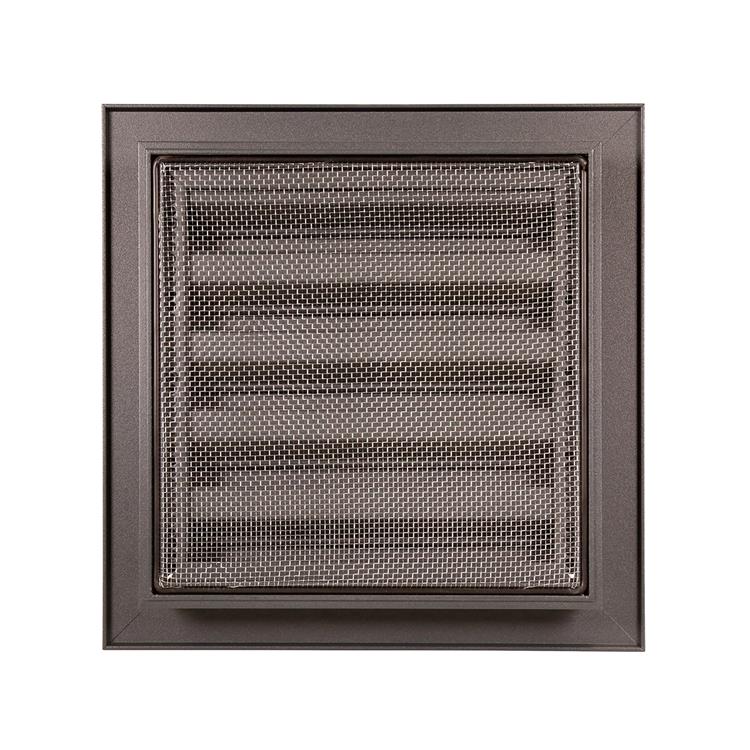 Renson 1062410 - rejilla empotrada en pared vrac alu 411 (200x200) estructura 7016 | 2 piezas