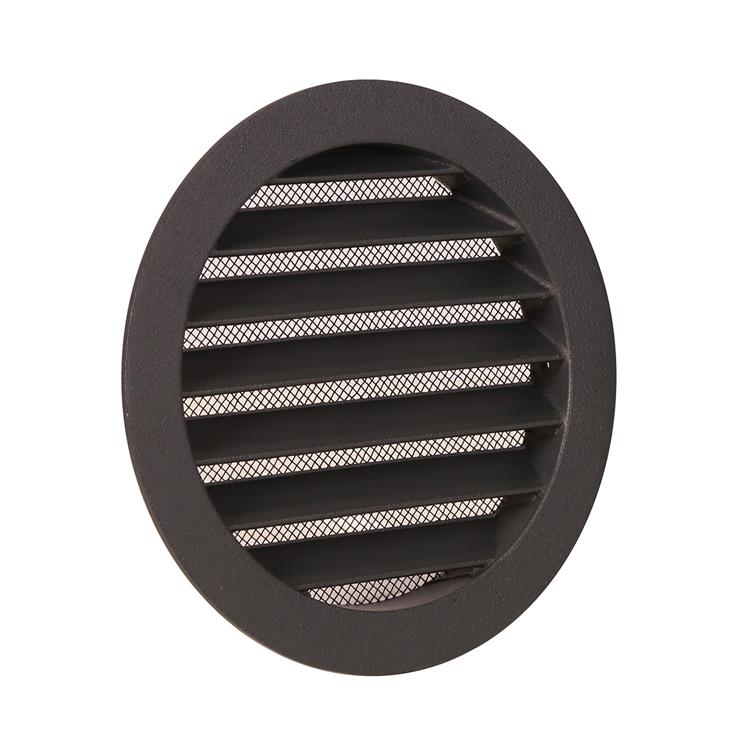 Renson 1062420 - rejilla redonda empotrada aluminio 434r (dia 125) estructura 7016 | 10 piezas