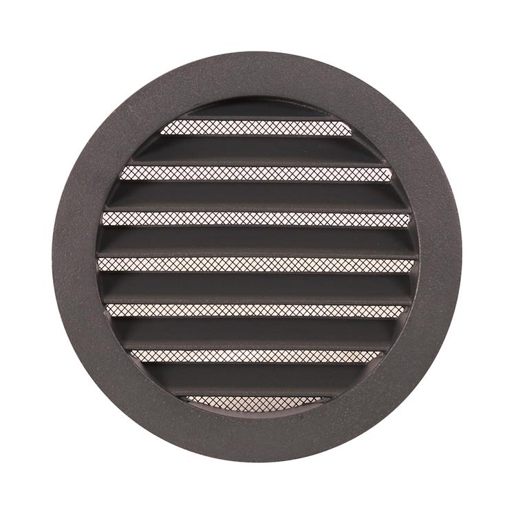 Renson 1062420 - rejilla redonda empotrada aluminio 434r (dia 125) estructura 7016 | 10 piezas