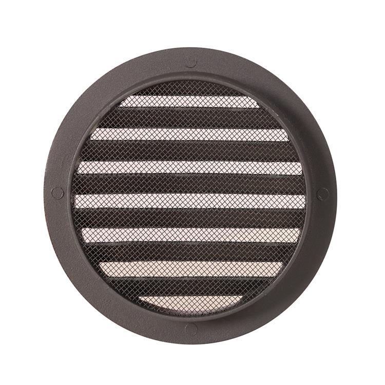Renson 1062420 - rejilla redonda empotrada aluminio 434r (dia 125) estructura 7016 | 10 piezas