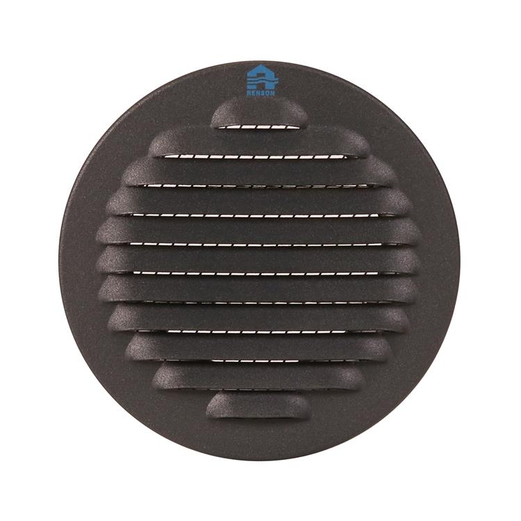 Renson 1062422 - incl. rejilla de lamas redonda aluminio 435r (dia 80) estructura 7016 | 12 piezas