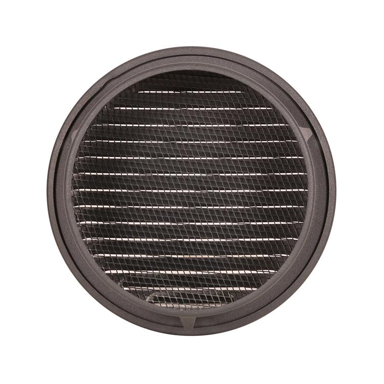 Renson 1062425 - Rejilla de lamas empotrada redonda aluminio 435r (dia 150) estructura 7016 | 5 piezas