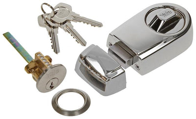 Yale 1019108 - serratura da applicare nichelato opaco | 1 pz