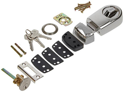 Yale 1019108 - serratura da applicare nichelato opaco | 1 pz
