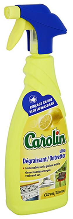 Carolin 1053965 - desengrasante spray limón 650 ml | 6 piezas