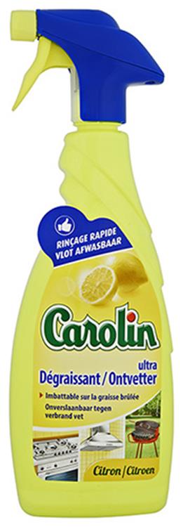 Carolin 1053965 - desengrasante spray limón 650 ml | 6 piezas