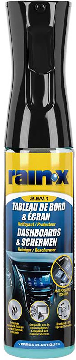 Protector limpiador de pantalla Rain-x Dash - antiestático - sin silicona - 300ml