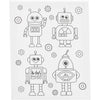 Tela da pittura Creative Company con stampa, robot, d: 1,6 cm, misura 24x30 cm, 360 g, 1 pezzo