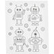 Tela da pittura Creative Company con stampa, robot, d: 1,6 cm, misura 24x30 cm, 360 g, 1 pezzo
