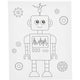 Creativ company schildercanvas met print robot - 24x30cm