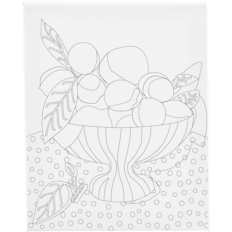 Tela da pittura Creative Company con stampa, portafrutta, d: 1,6 cm, dimensioni 24x30 cm, 360 g, 1 pezzo