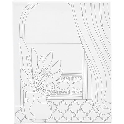 Quadro su tela Creativ Company con stampa, cornice, d: 1,6 cm, misura 24x30 cm, 360 gr, 1 pezzo
