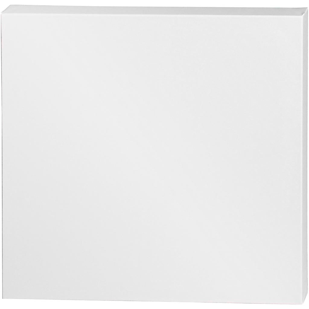 Tela Creative Company, d: 3,7 cm, misura 50x50 cm, 360 gr, bianco, 5 pezzi 1 scatola