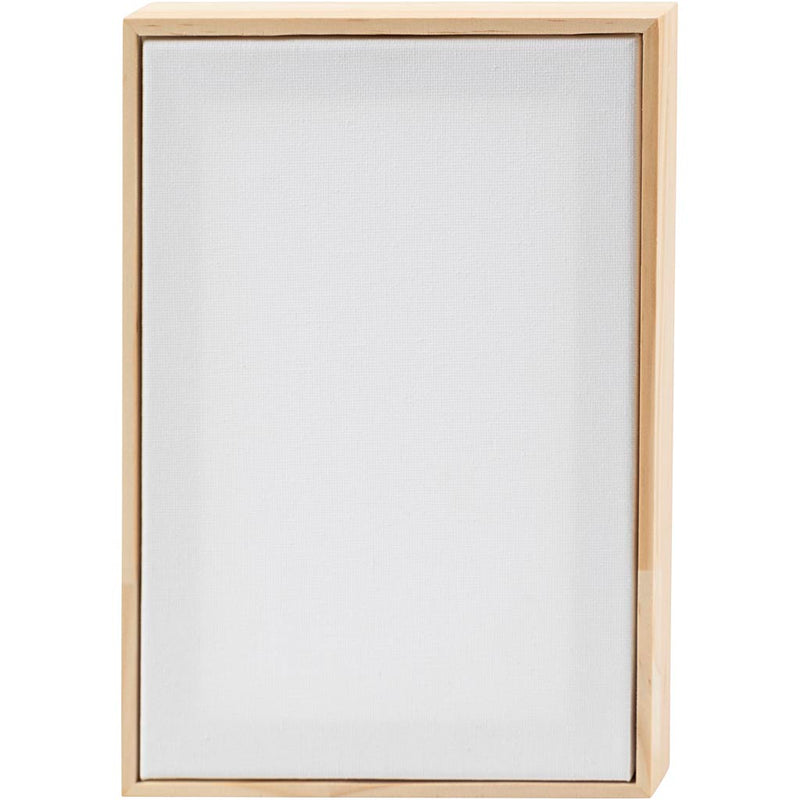 Tela con telaio Creative Company, misura 15,8x23,8 cm, 280 g, bianco, 10 pezzi 1 scatola