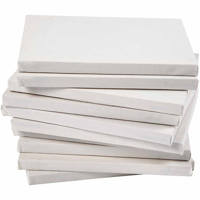 Creativ company lienzo estirado, d: 1,6 cm, a2, medidas 42x60 cm, 280 gr, blanco, 20 piezas 1 caja