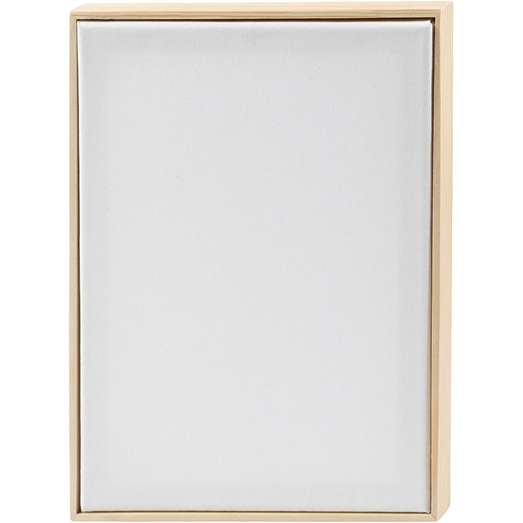 Tela con cornice Creative Company, A4, misura 29,7x21 cm, 280 gr, bianco, 10 pezzi 1 scatola