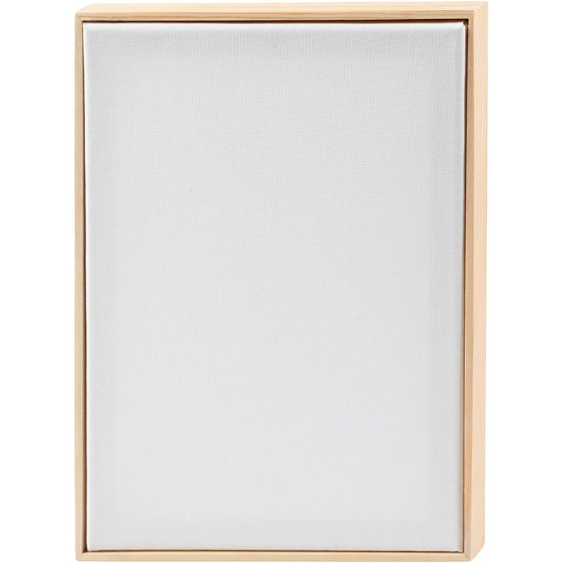 Tela con cornice Creative Company, A4, misura 29,7x21 cm, 280 gr, bianco, 10 pezzi 1 scatola