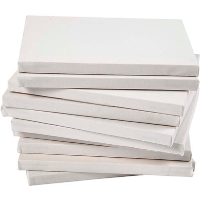 Tela Creative Company, d: 1,6 cm, misura 18x24 cm, 280 g, bianco, 40 pezzi 1 scatola