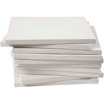 Tela Creative Company, d: 1,6 cm, misura 30x30 cm, 280 g, bianco, 40 pezzi 1 scatola