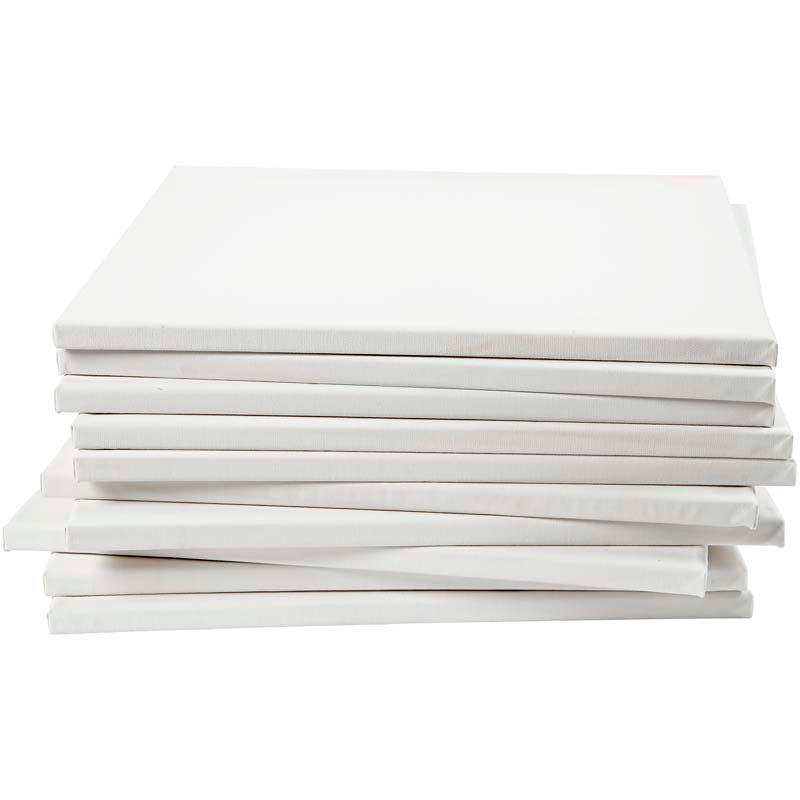 Tela Creative Company, d: 1,6 cm, misura 40x40 cm, 280 g, bianco, 40 pezzi 1 scatola