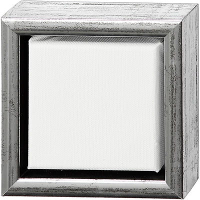 Tela Creative Company con cornice, misura 10x10 cm, 360 gr, vari colori, 1 pezzo