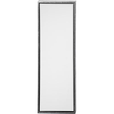 Tela Creative Company con cornice, misura 30x90 cm, 360 gr, argento antico, bianco, 1 pezzo