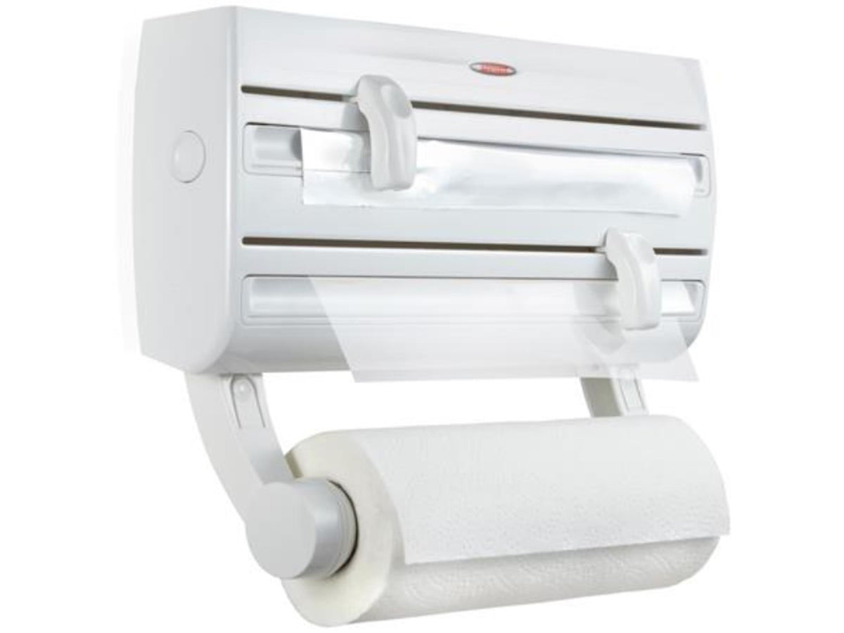 Leifheit rollenhouder parat f2 comfortline â€“ wandmodel voor keukenrol alluminium- en vershoudffolie