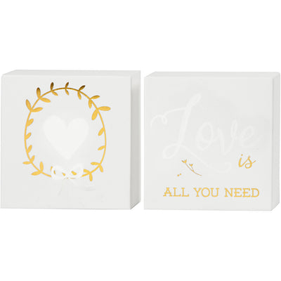 Tela con motivi color oro, h: 10,16 cm, p: 2,54 cm, l: 10,16 cm, bianco, 2 pezzi 1 scatola