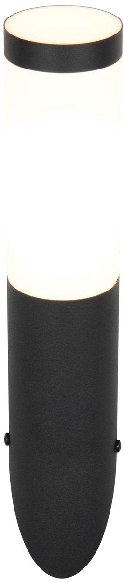Trio to - lámpara de pared - negro mate - excl. 1x e27 4,9 w - montaje en pared - iluminación exterior - ip44