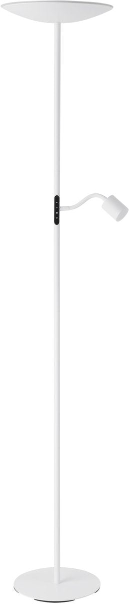 Lampada da terra Eglo conivarino - lampada da lettura - LED - 170 cm - bianca - dimmerabile