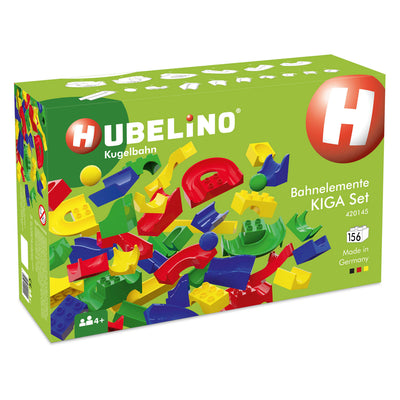 Hubelino marble run kiga school set track elements, 156dlg