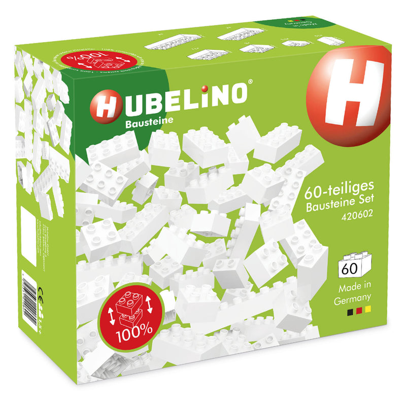 Hubelino bouwstenen wit - 60dlg.