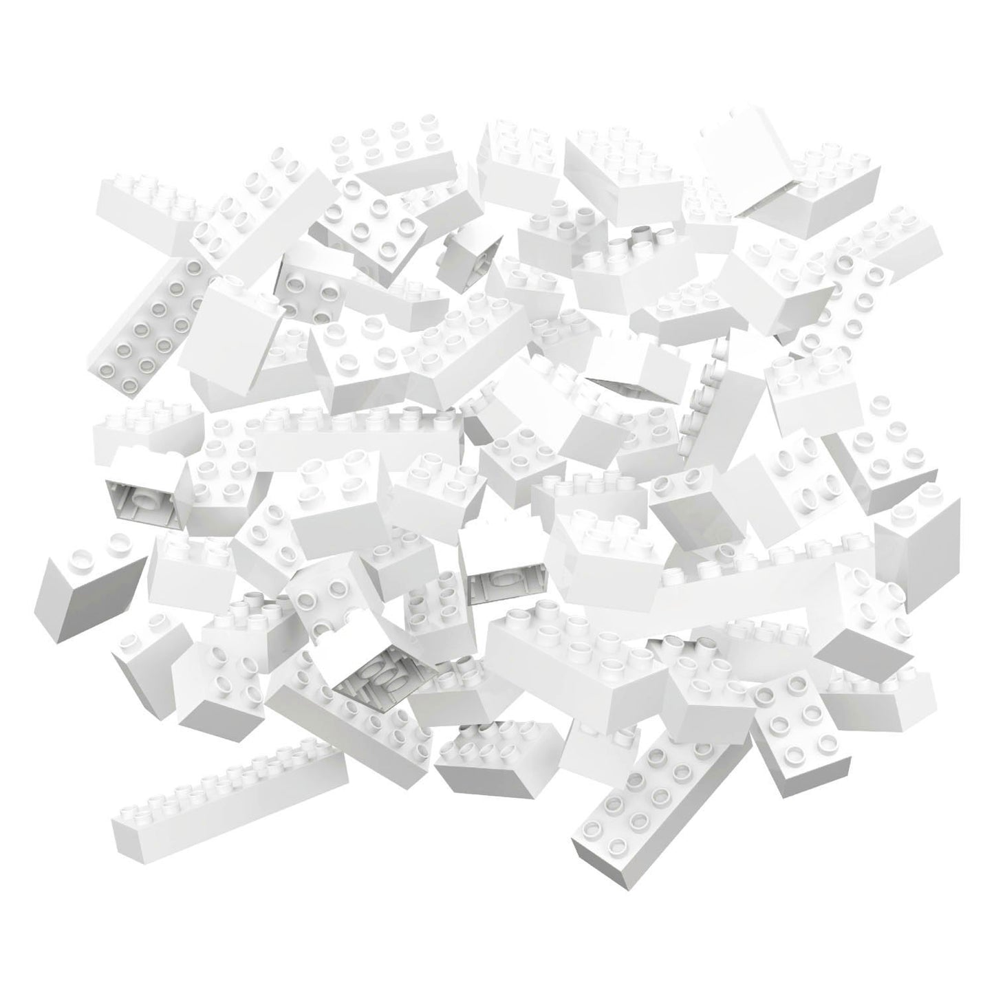 Bloques de construcción Hubelino White, 60dlg.