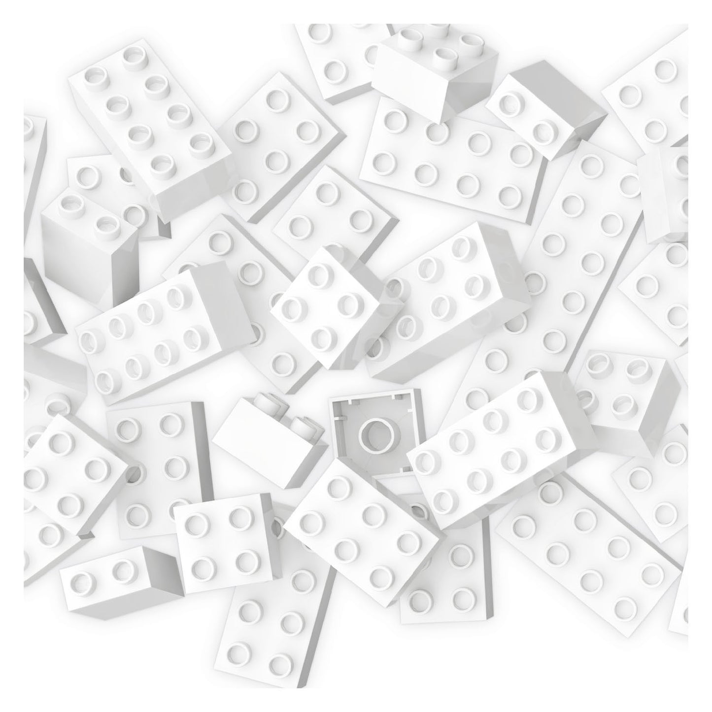 Bloques de construcción Hubelino White, 60dlg.