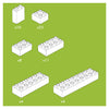 Bloques de construcción Hubelino White, 60dlg.